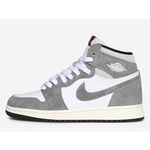 23.5cm FD1437-051 AIR JORDAN 1 RETRO HIGH OG GS Black and Smoke 
