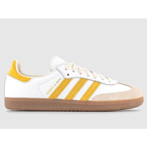 24cm IF5661 ADIDAS SAMBA OG SPORTY & RICH White Bold Gold 