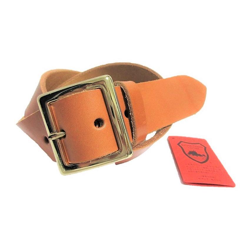 レッド レザー ベルト ゴールドバックル 栃木レザーベルト プレーンバックル 茶 ゴールドメッキバックル 本革