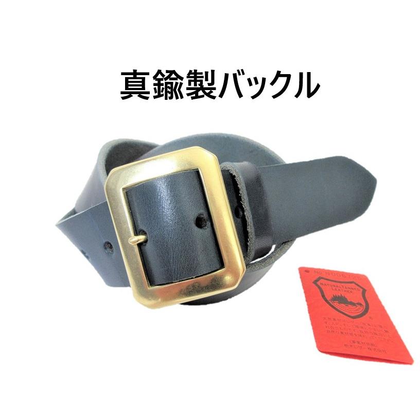 メーカー在庫少、売り切れ時はご容赦ください 真鍮製バックル 栃木レザーベルト （黒） ４０ｍｍ幅 日本製 通販