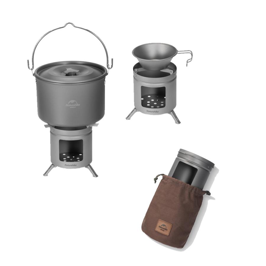 NatureHike（ネイチャーハイク） キャンプ 焚き火台 ミニチタン焚き火