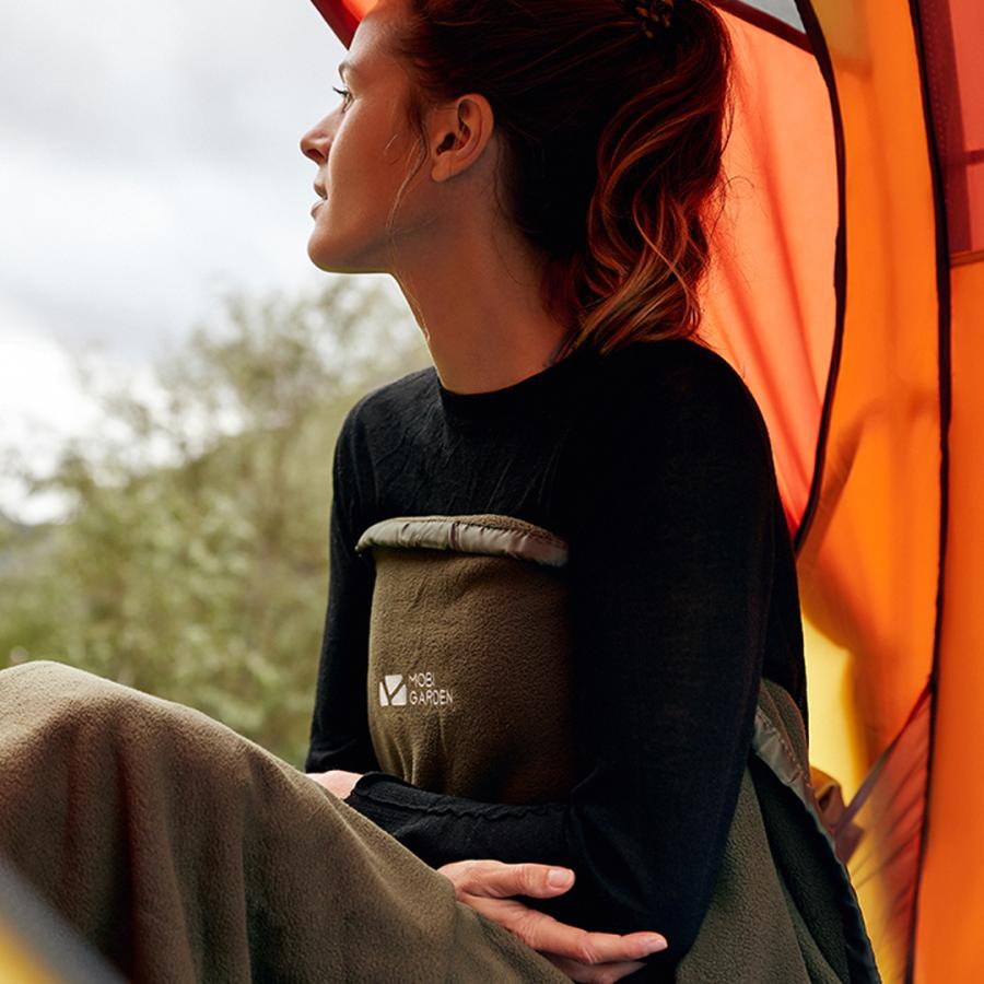 Mobi Garden フリースシュラフ寝袋　ブルー　インナーシュラフ Mobi Garden フリースシュラフ寝袋 ブルー インナーシュラフ