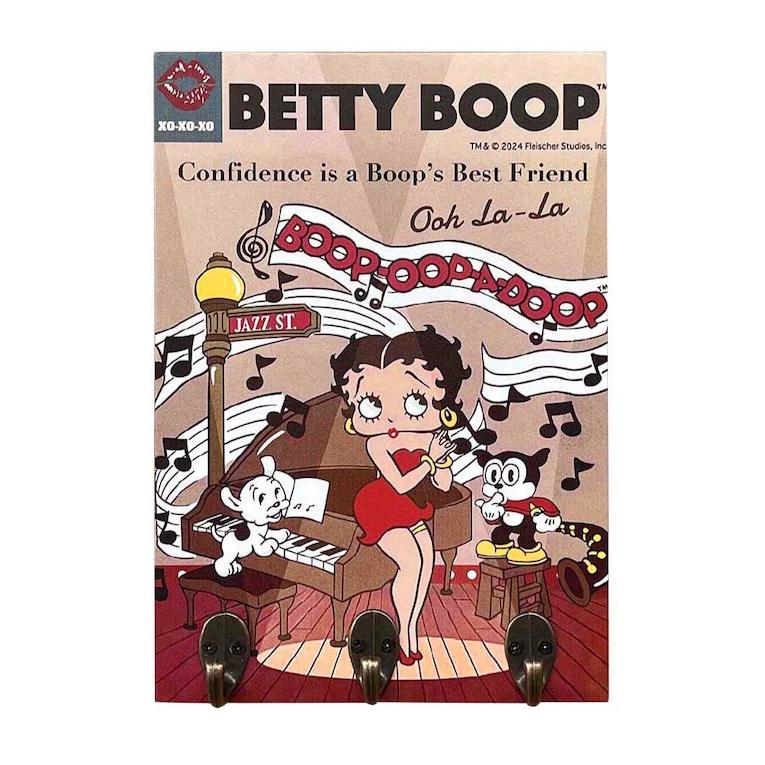 BETTY BOOP（ベティ ブープ） コミック ウッド フックボード MDF製