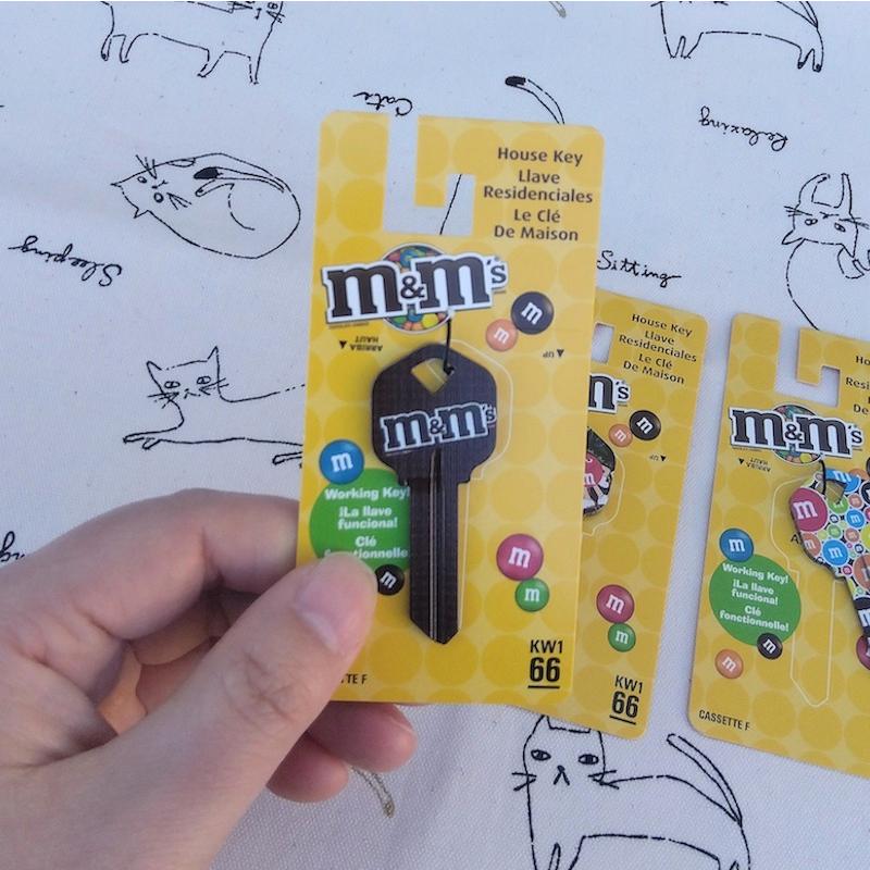 レターパックプラス対応 m&m's エム＆エム 鍵 3個セット キー KEY アメリカキャラクター アメリカ雑貨 加工前鍵 インテリア雑貨 可愛い鍵 |  | 01