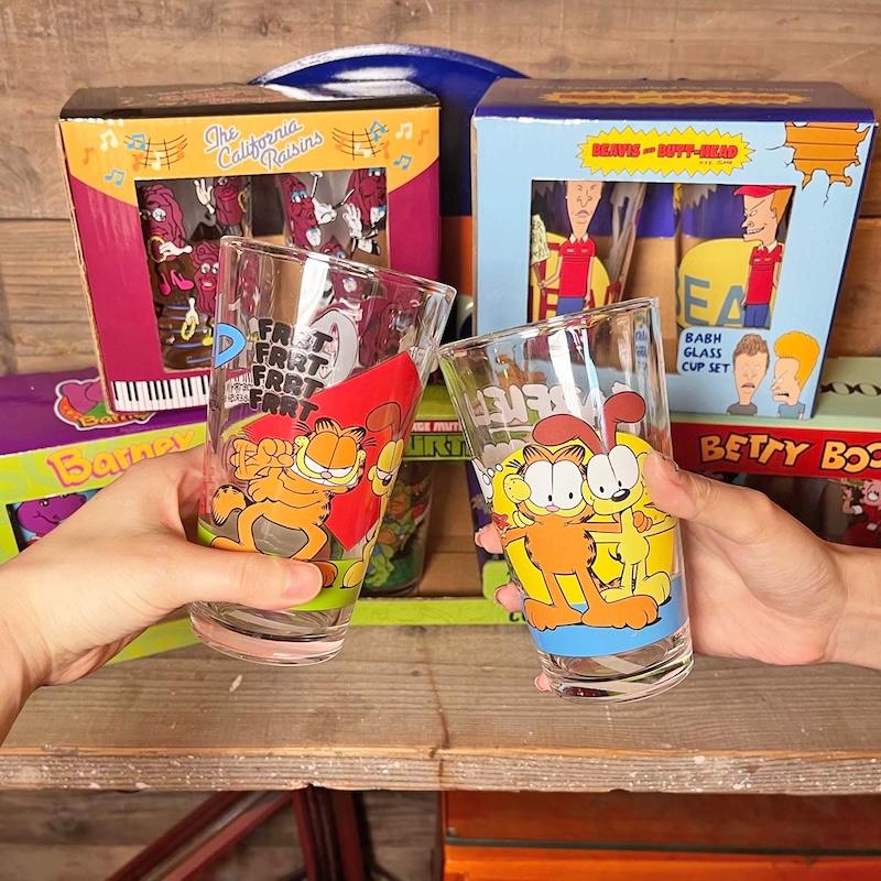 ビーバス＆バットヘッド ペア グラス ガラス製 ペアグラス アメリカ 