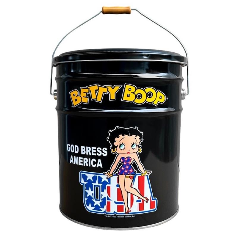 BETTY BOOP ベティブープ オイル缶 スツール OIL CAN STOOL オイル缶形イス 椅子 アメリカキャラクター インテリア雑貨 ガレージ 小物収納 小物入れ 道具入れ | BETTY BOOP