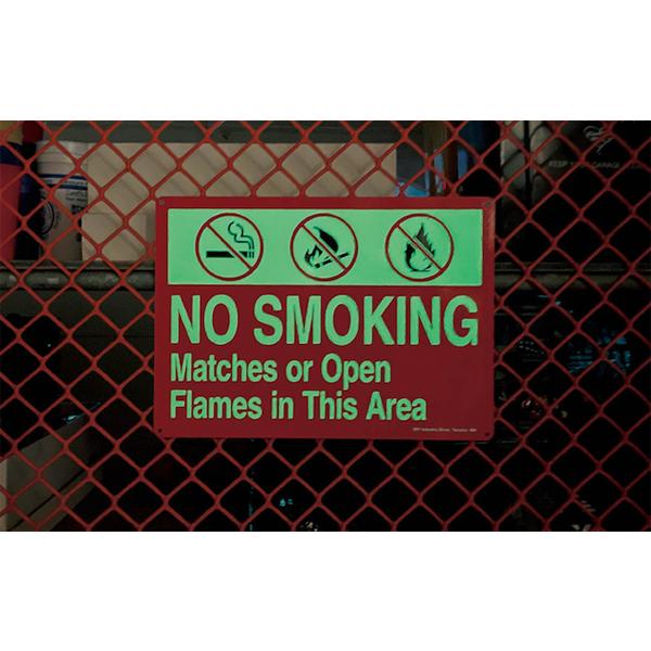 US セキュリティサイン NO SMOKING 禁煙看板 禁煙 火に注意 火気厳禁