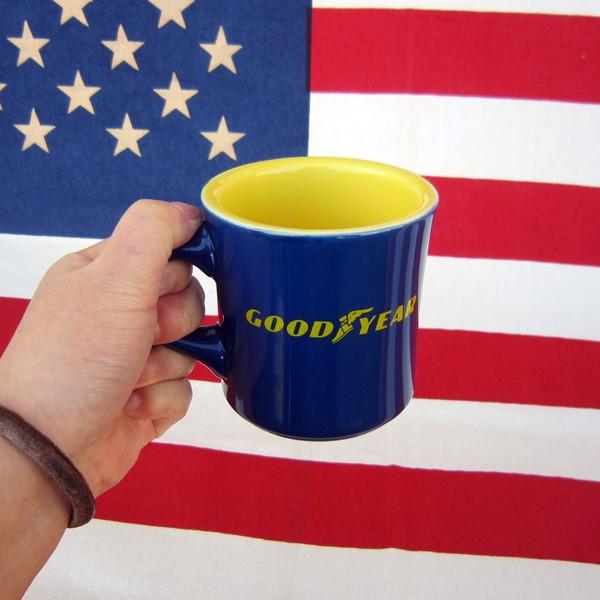 GOOD YEAR グッドイヤー マグカップ ロゴ 陶器製 セラミックマグ 食器