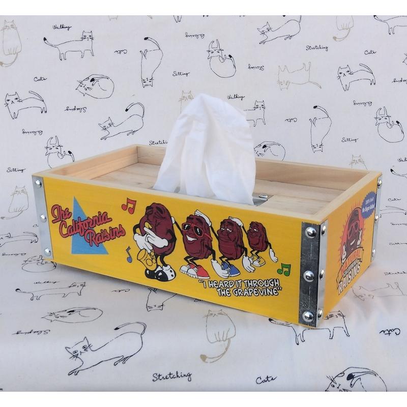 レーズン ウッド ティッシュケース ボックス 木製 ティッシュケース