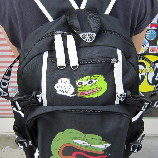 カエルのペペ バックパック ブラック 黒色 Pepe the Frog カエルのpepe  