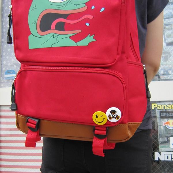カエルのペペ バックパック レッド 赤色 Pepe the Frog カエルのpepe