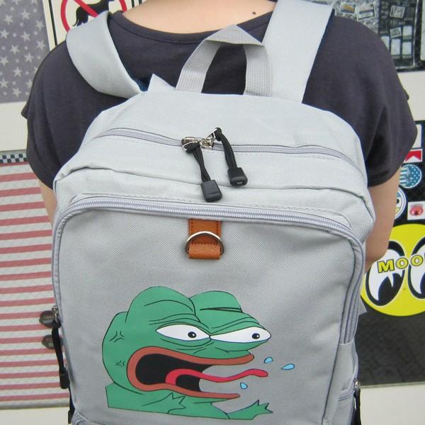 カエルのペペ バックパック 怒り グレー Pepe The Frog カエルのpepe リュックサック 面白い メンズ レディース ポケット多い 中高生 大学生 ファッション Kp 011 アメリカン雑貨hermit ハーミット 通販 Yahoo ショッピング