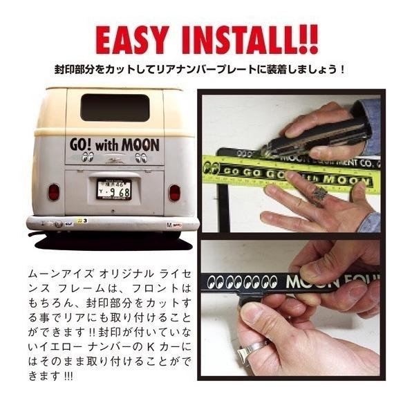 Reised Clay Smith レイズド クレイスミス ロゴ ナンバーフレーム 立体的 新基準適用 国産車対応 日本車対応 カーアクセサリー ドレスアップ | MOONEYES | 06