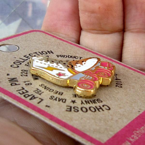 レターパックプラス対応 ラベルピン 傘 ローラースケート ビール