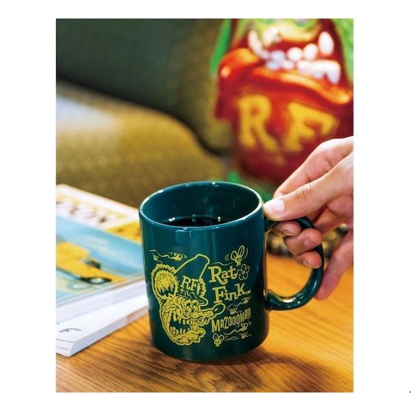 Rat Fink ラットフィンク スーパー マグカップ ブラック コーヒーマグ 陶器製 325ml 食器 キッチン雑貨 日用雑貨 手持ち付き メンズ レディー ス オシャレ Raf574bk アメリカン雑貨hermit ハーミット 通販 Yahoo ショッピング