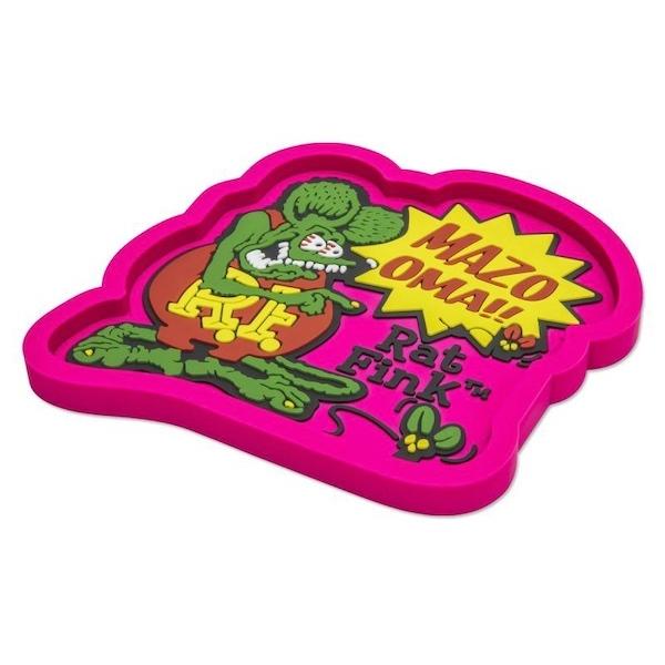 レターパックプラス対応 RAT FINK ラットフィンク ラバートレイ 小物入れ ゴム製トレイ 鍵置き ガレージ キッチン 鍵トレイ マルチトレイ アメリカキャラクター｜hermit｜02