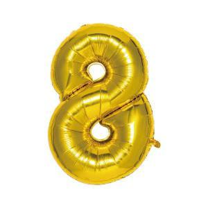 Number Balloon ナンバーバルーン Gold 8 Sfng 08 キャンセル返品不可 メール便 Gofact Pt
