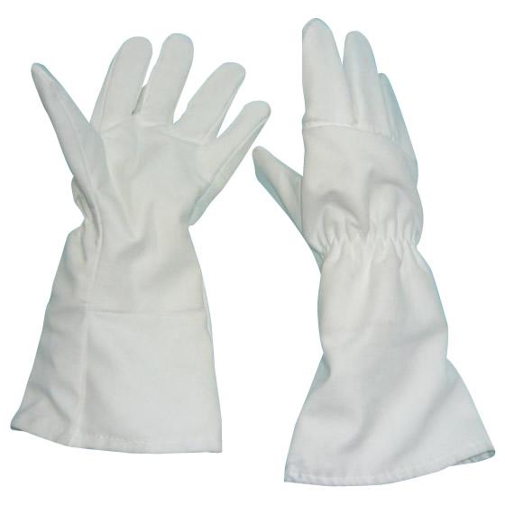 GABA 蜂用突刺防止袖長手袋 フリーサイズ 白 SP-9FB キャンセル返品不可 農作業用手袋
