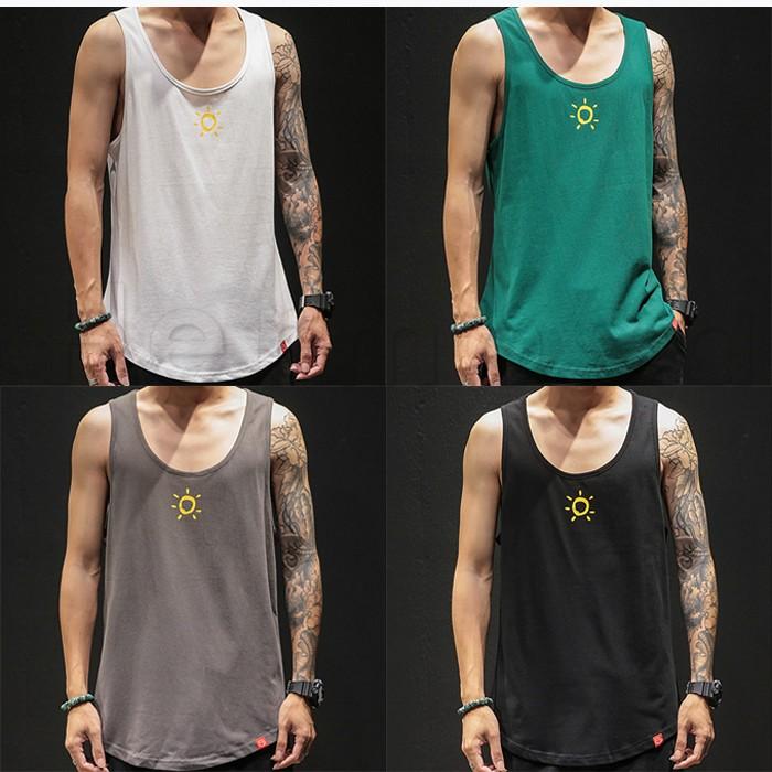 送料無料 タンクトップ メンズ 薄手 Tシャツ ノースリーブ ワンポイント 夏服 ゆったり スポーツ トレーニング かっこいい 男性用 シンプル 02hgt9 Hermosa 通販 Yahoo ショッピング