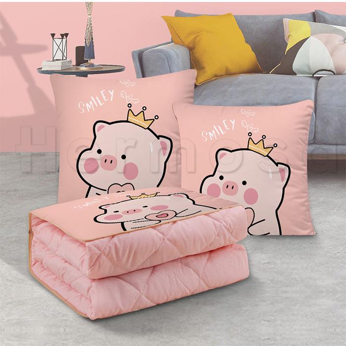 クッションになるブランケット 可愛いピンク クーラー対応 洗える 車 夏用 暖かい 北欧 シングル ひざ掛け おしゃれ 寝具 送料無料 bk1008 Hermosa 通販 Yahoo ショッピング