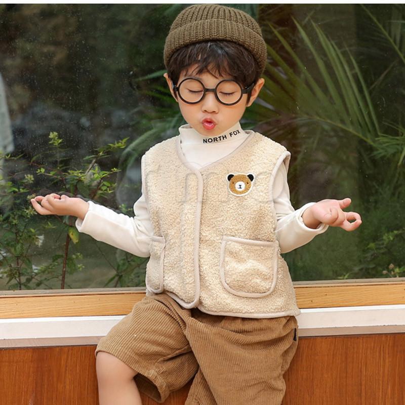 正規激安 ベスト 子供服 防風防寒 秋冬 ベビーベスト 男 女 厚手 裏起毛 ボア ロゴ クマ 動物柄 ポケット付き モコモコ 保育園 冷え対策 暖かい おしゃれ 送料無料 Umb Digital