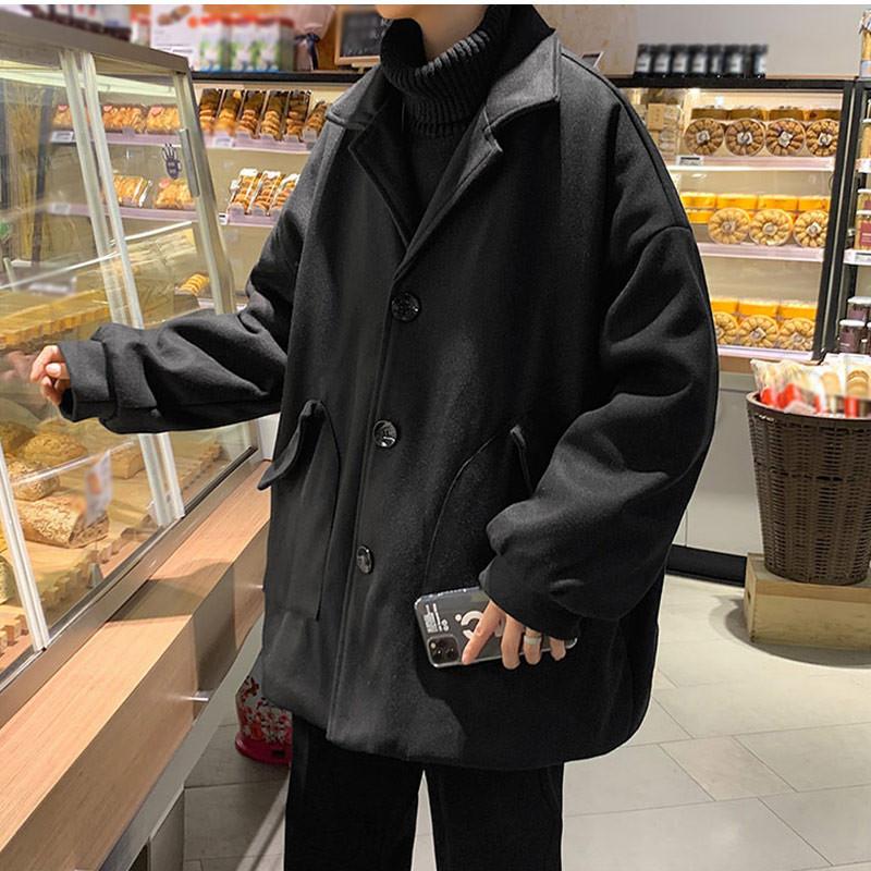 国内即発送 チェスターコート 送料無料 おしゃれ ファッション カジュアル 秋冬 テーラードジャケット ドロップショルダー ステンカラー 保温 無地 ジャケット メンズ チェスターコート カラー カーキ色 Www Sustentec Com Br