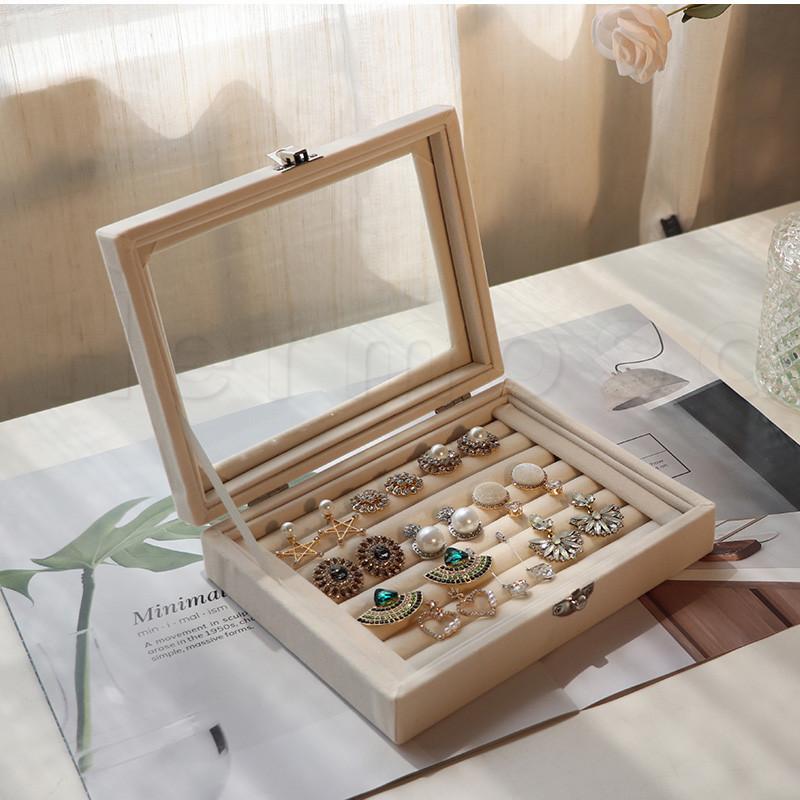 アクセサリーケース ジュエリーケース 小物入れ ピアス 収納ボックス 持ち運び 窓付き コンパクト 指輪 宝石箱 携帯用 送料無料 21zk0075 Hermosa 通販 Yahoo ショッピング