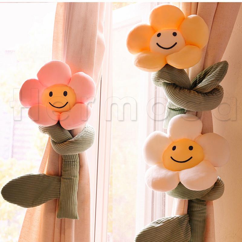 カーテンタッセル カーテンアクセサリー 北欧 ２個 花型