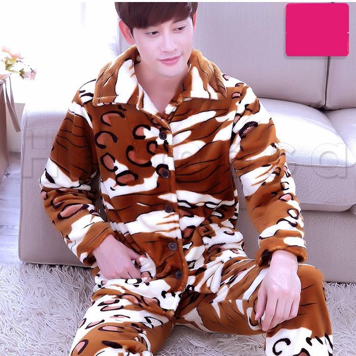 フリース パジャマ メンズ 長袖 ボーダー柄 虎 兎 牛 もこもこ 上下セット ルームウェア 前開き 暖かい ふわふわ 長ズボン 部屋着 寝巻き 送料無料 Hc19gpgm0012 Hermosa 通販 Yahoo ショッピング