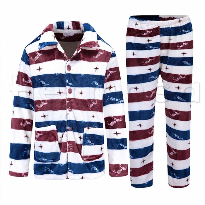 フリース パジャマ メンズ 長袖 ボーダー柄 虎 兎 牛 もこもこ 上下セット ルームウェア 前開き 暖かい ふわふわ 長ズボン 部屋着 寝巻き 送料無料 Hc19gpgm0012 Hermosa 通販 Yahoo ショッピング