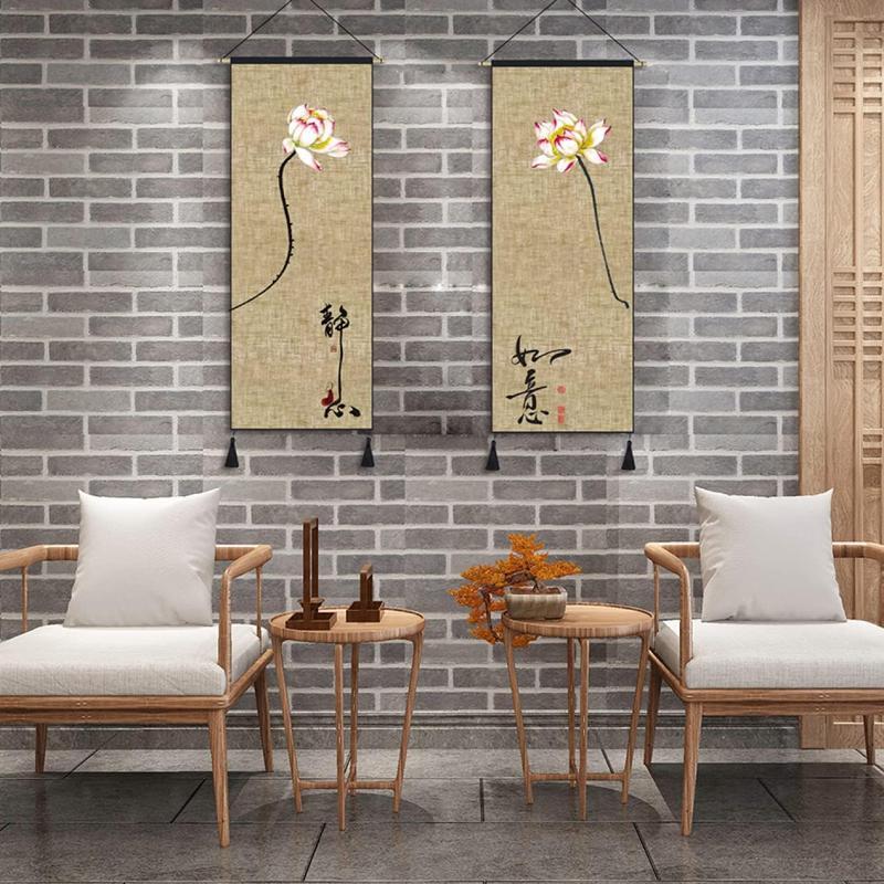 掛け軸 おしゃれ 水墨画 花鳥図 四季花鳥画 45*120cm 壁掛け 掛け軸 おしゃれ 水墨画 花鳥図 四季花鳥画 45*120cm 壁掛け