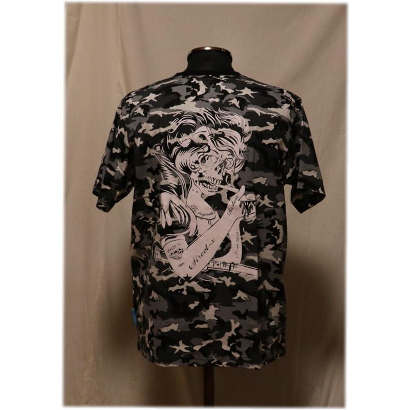クレイジーボーイ 迷彩プリントTシャツ STREET-1 M〜LLサイズ 18-84