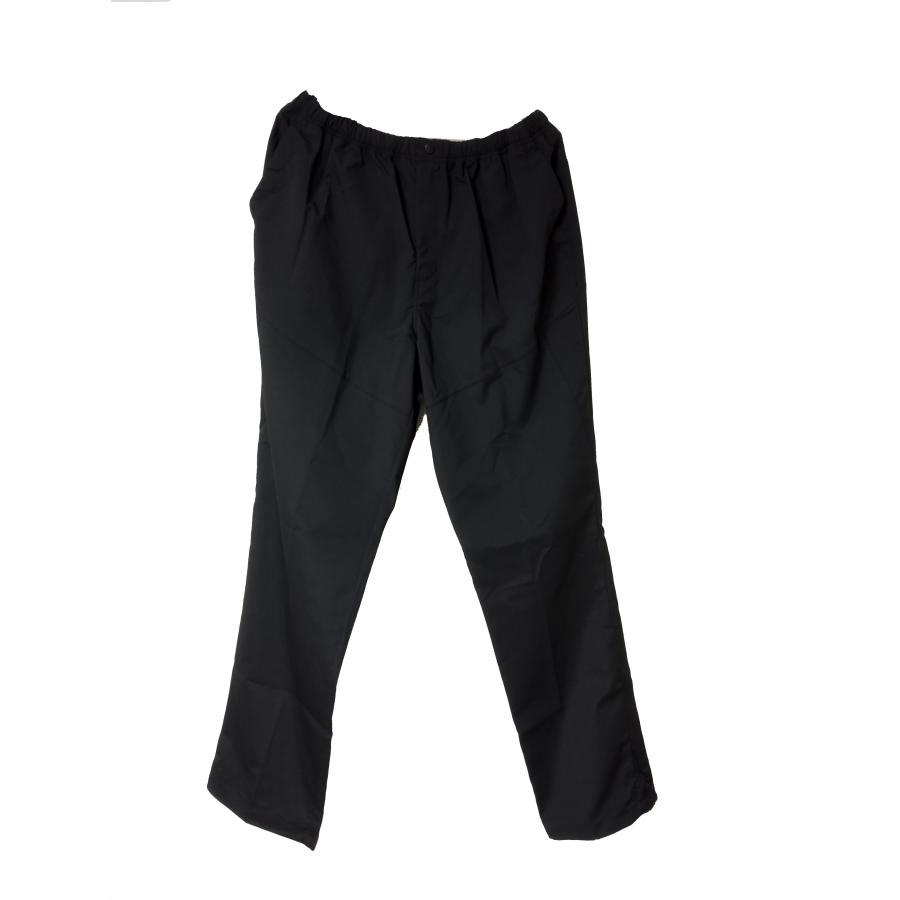 ファイテン メンズ ニットパンツ 黒 L・LLサイズ アクアチタン 布帛 前 