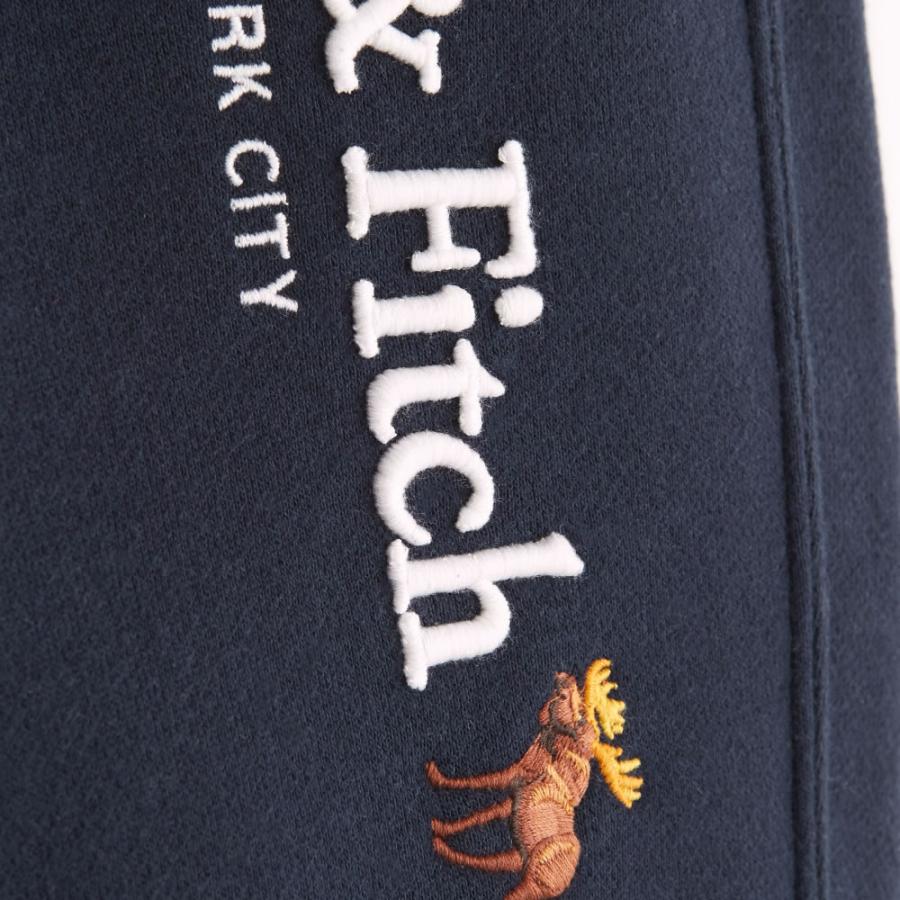 【並行輸入品】アバクロンビー&フィッチ メンズ ショートパンツ ( スウェットパンツ ) Abercrombie&Fitch Embroidered Logo Fleece Shorts (ネイビー)｜herobox｜03