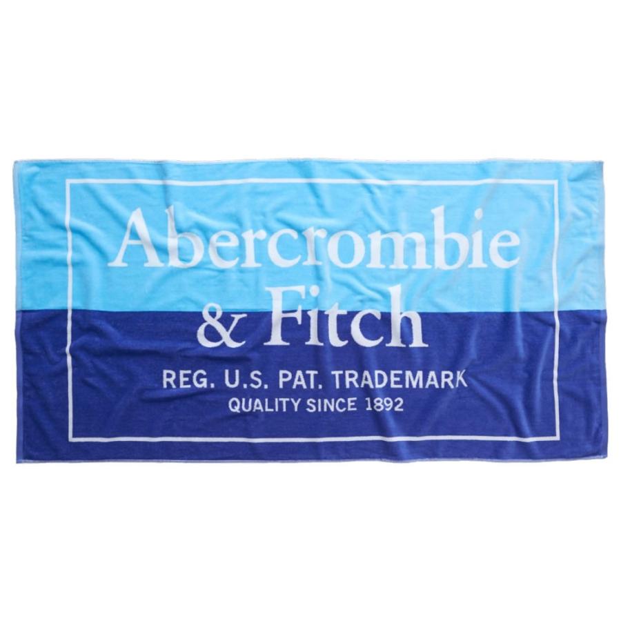 【並行輸入品】アバクロンビー&フィッチ ビーチタオル Abercrombie&Fitch Logo Beach Towel 【タオル 海水浴