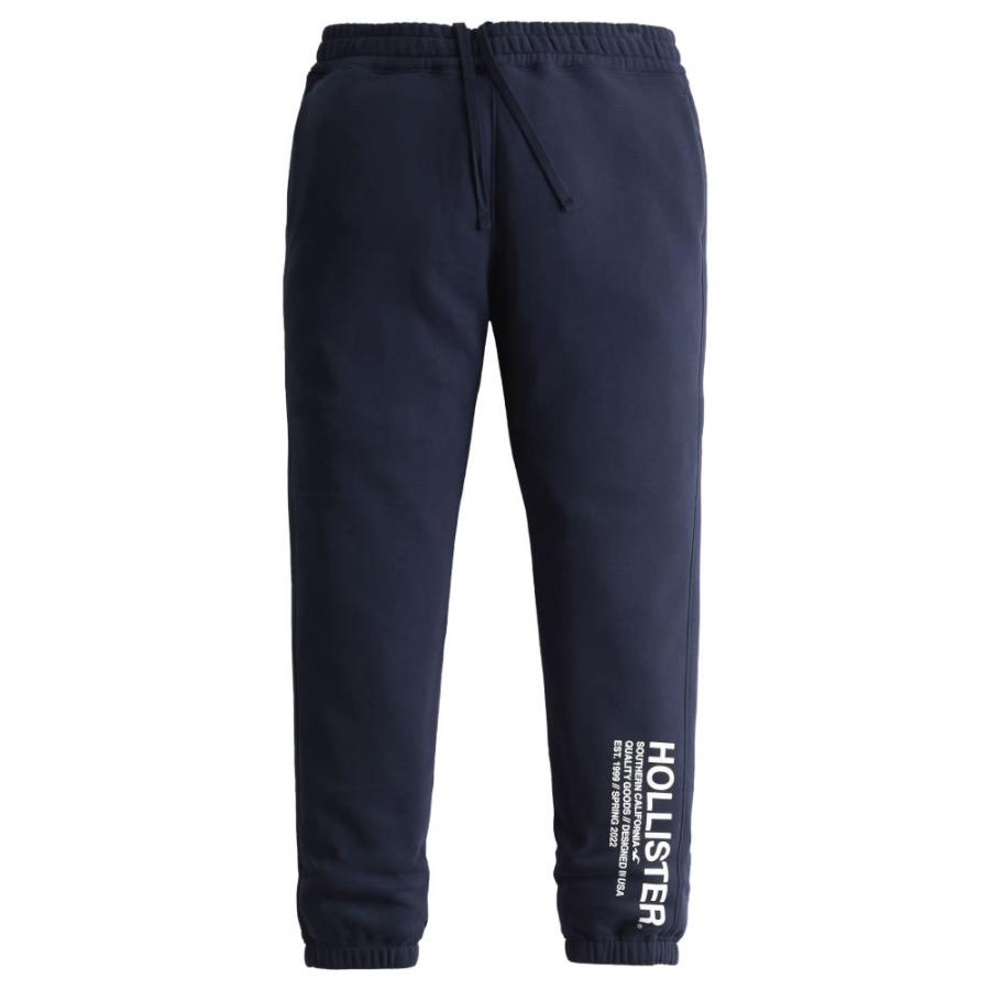 【並行輸入品】ホリスター メンズ スウェットパンツ ( ロングパンツ ) Hollister Relaxed Fleece Jogger Pants (ネイビー)｜herobox