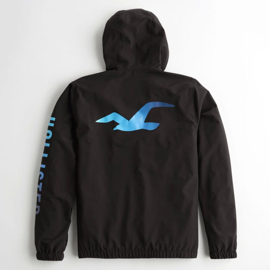 【並行輸入品】ホリスター メンズ ウインドブレーカー Hollister Mesh-Lined Hooded Full-Zip Windbreaker (ブラック) 【ジャケット アウター 】｜herobox｜02