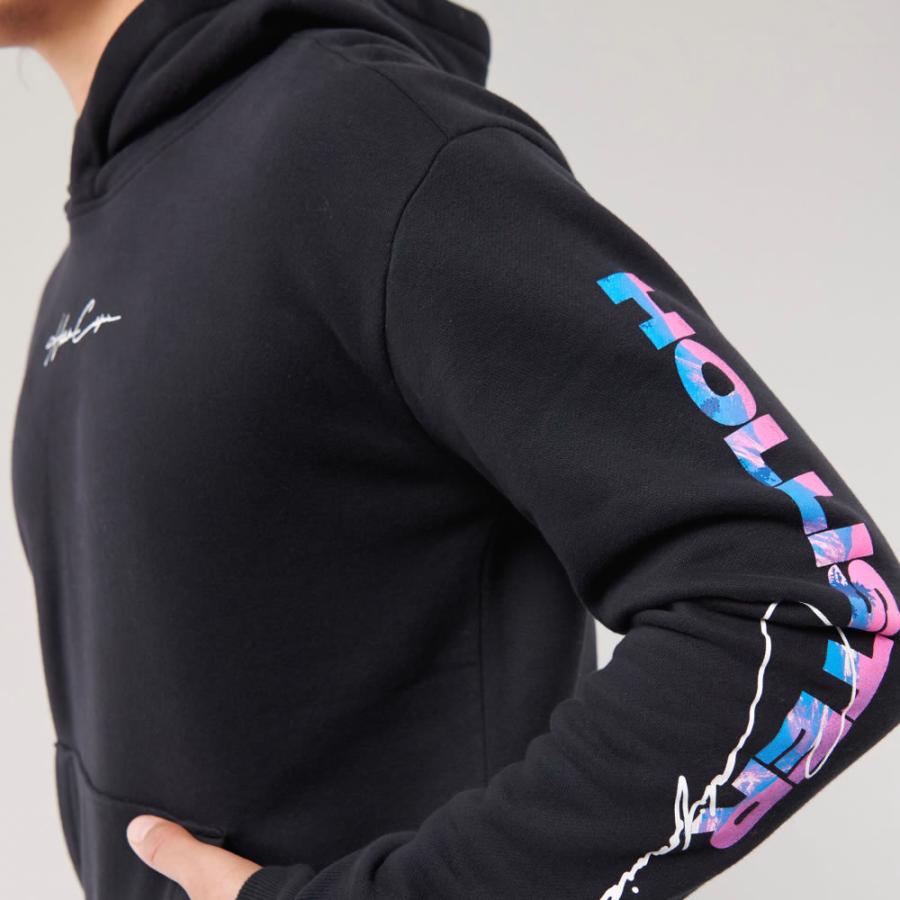 【並行輸入品】ホリスター メンズ パーカー ( プルオーバー ) Hollister Logo Graphic Hoodie (ブラック) 【パーカ フリース 】｜herobox｜04