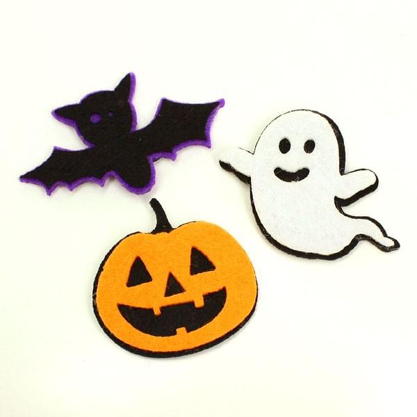ヘアピン ハロウィン フェルトぱっちんピン ジャック・ゴースト
