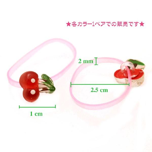 即納】キッズ 可愛いさくらんぼヘアクリップ 1ピース