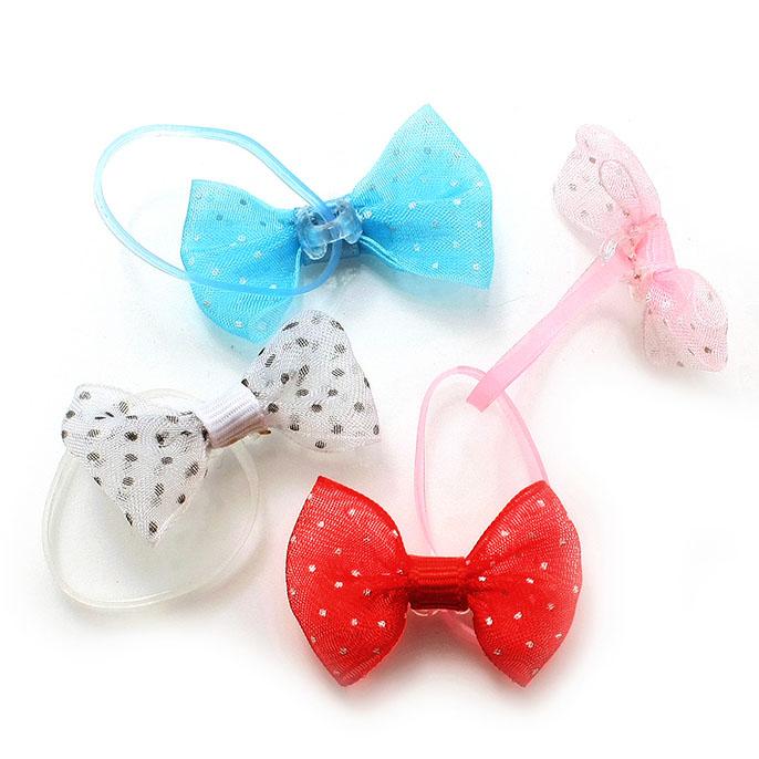 【T-302】くまヘアリボン　キッズヘアゴム　キッズヘアリボン ヘアリボン キッズゴム ハンドメイド クマ柄 ヘアアクセサリー 雑貨