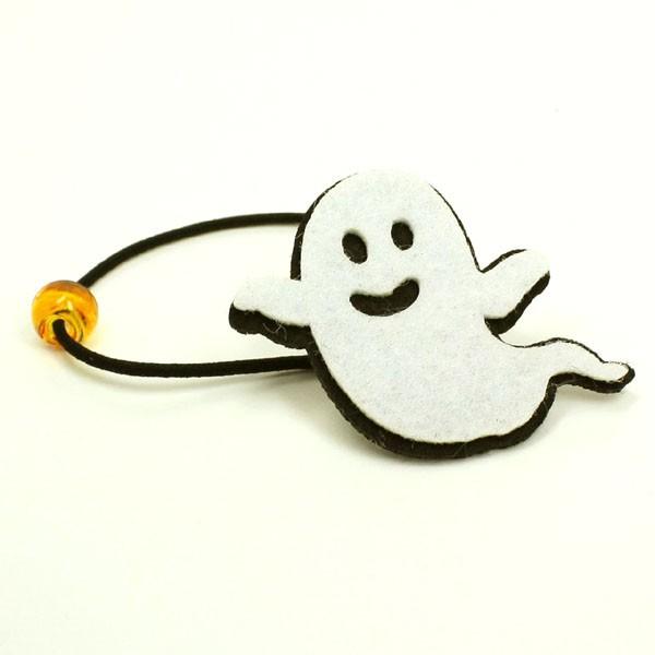 【限定各一点】No1459 ハンドメイドヘアゴム　コウモリ　ハロウィンのヘアゴム コウモリのヘアゴム＊ハロウィン気分にぴったり ヘアゴム cloverry