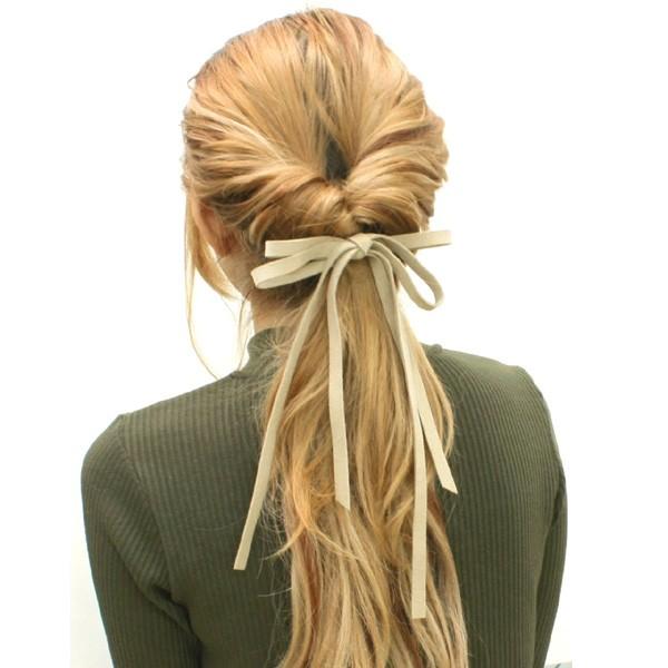 【美品】ACCA リボンヘアゴム acca - 美品 アッカ ポニー レッド ヘアゴム リボン/24-2914の