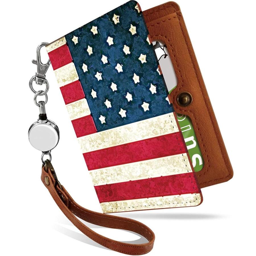 パスケース リール付き アメリカ 国旗 USA かっこいい 世界の国旗 二つ折り 定期入れ 2枚 3枚 4枚 カードケース カード入れ アメ  :20200115193010-00038:heros-shop - 通販 - Yahoo!ショッピング