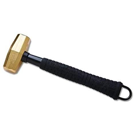 DOGYU プレミアム金具付パイプ柄石頭槌 0.9kg 全長300mm 新グリップ採用 (ゴールド (24金メッキ))|heros-shop|02