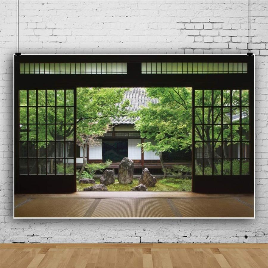 内祝い Qinunipoto 背景布 写真 写真の背景 背景 和風 和室 日本の中庭ビューの背景 春の風景の背景 写真撮影用の背景幕 芸術写真撮影 第1位獲得 Www Aqtsolutions Com