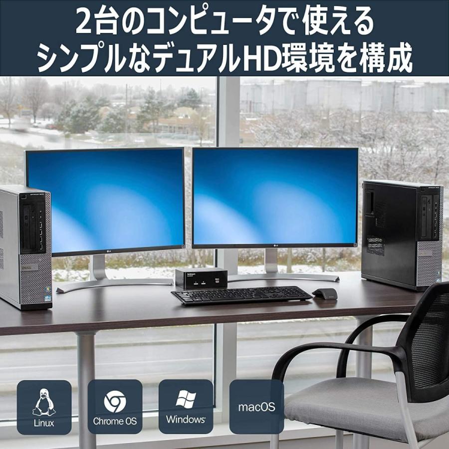 高質で安価 Startech Com 2ポートデュアルdisplayport対応usb接続kvmスイッチ Pc切替器 オーディオ対応 2ポートusbハブ お気にいる City Com Fr