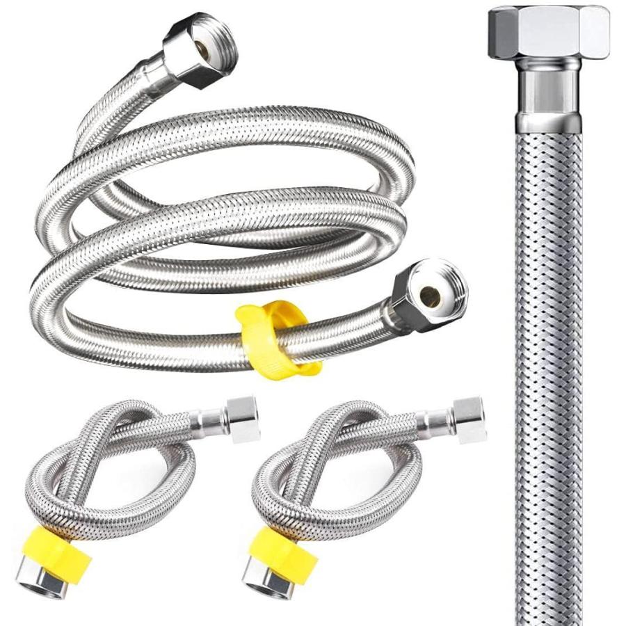 3pcs フレキパイプ 取り付けホース 0cm 1 50cm 2 接続用フレキホース 水道用 水道管延長 呼び13 G1 2ナット Heros Shop 通販 Yahoo ショッピング