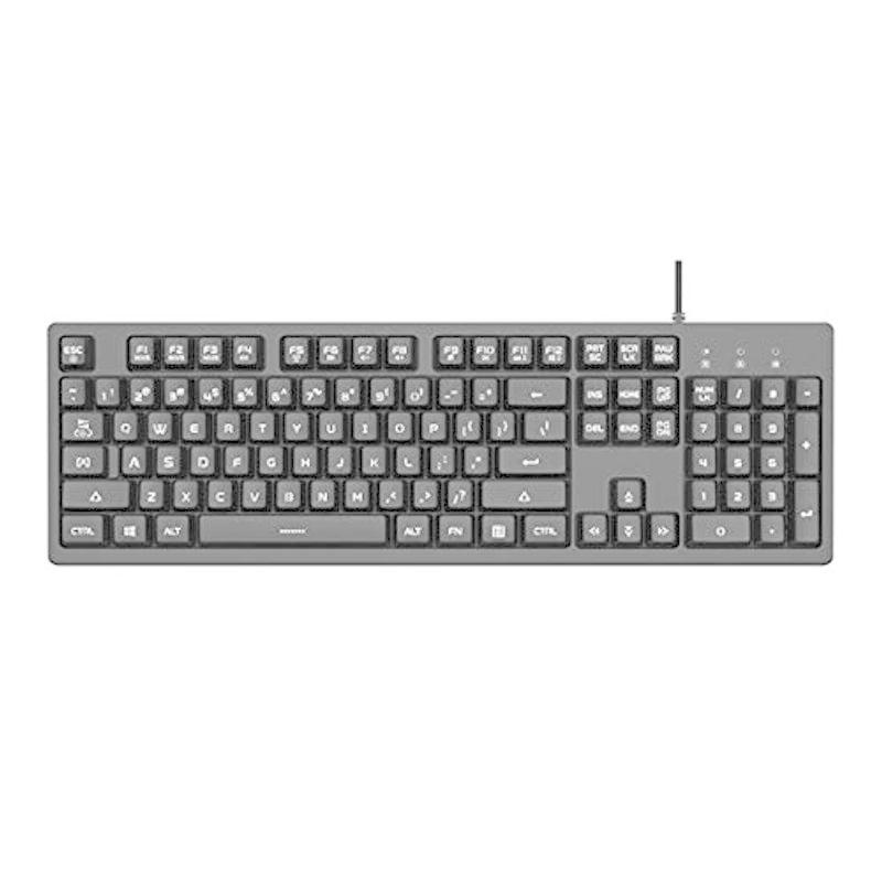 Ajazz Dks100 有線usb フルサイズキーボード 可愛いキーボード 104キー 3レベルの白いバックライト 英語配列 キーボード キーボード Robertoortiz Com Co