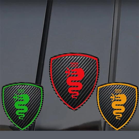アルファロメオ（ALFA ROMEO） ステッカー 2個セット カーボン